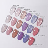 6 Colors Jelly Gel Polish Set - S15 Misty Garden